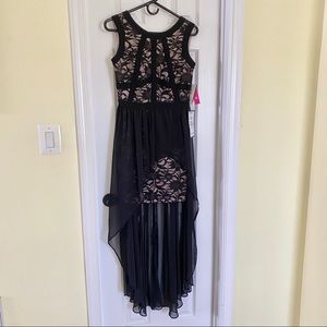 NWT Black Lace Dress High/Low